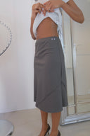 90s Bias Cut Midi Skirt