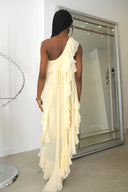 Violet Dress in Butter Yellow