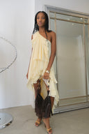 Violet Dress in Butter Yellow