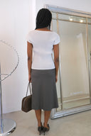 90s Bias Cut Midi Skirt