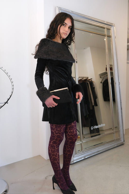 Stretch Velour Dress