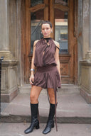 Jersey Neckholder Balloon Dress