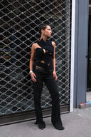 Felted Scuba Cut-Out Top