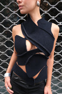 Felted Scuba Cut-Out Top