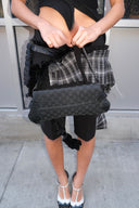 Gucci Black Monogram Horsebit Chain Bag