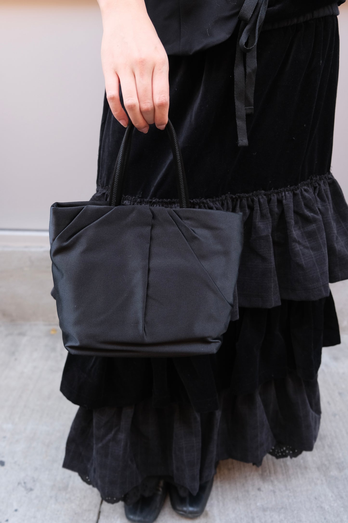 Prada Rose Appliqué Top Handle Bag