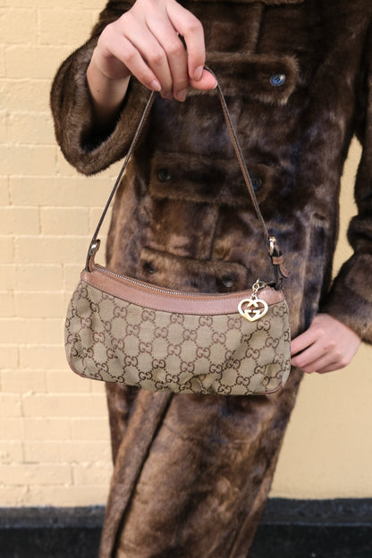 Vintage Gucci Pochette Tan Bag