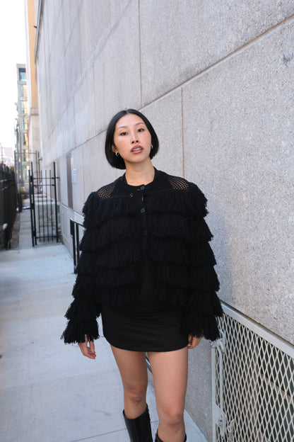 Vintage Sonia Rykiel Fringe Sweater