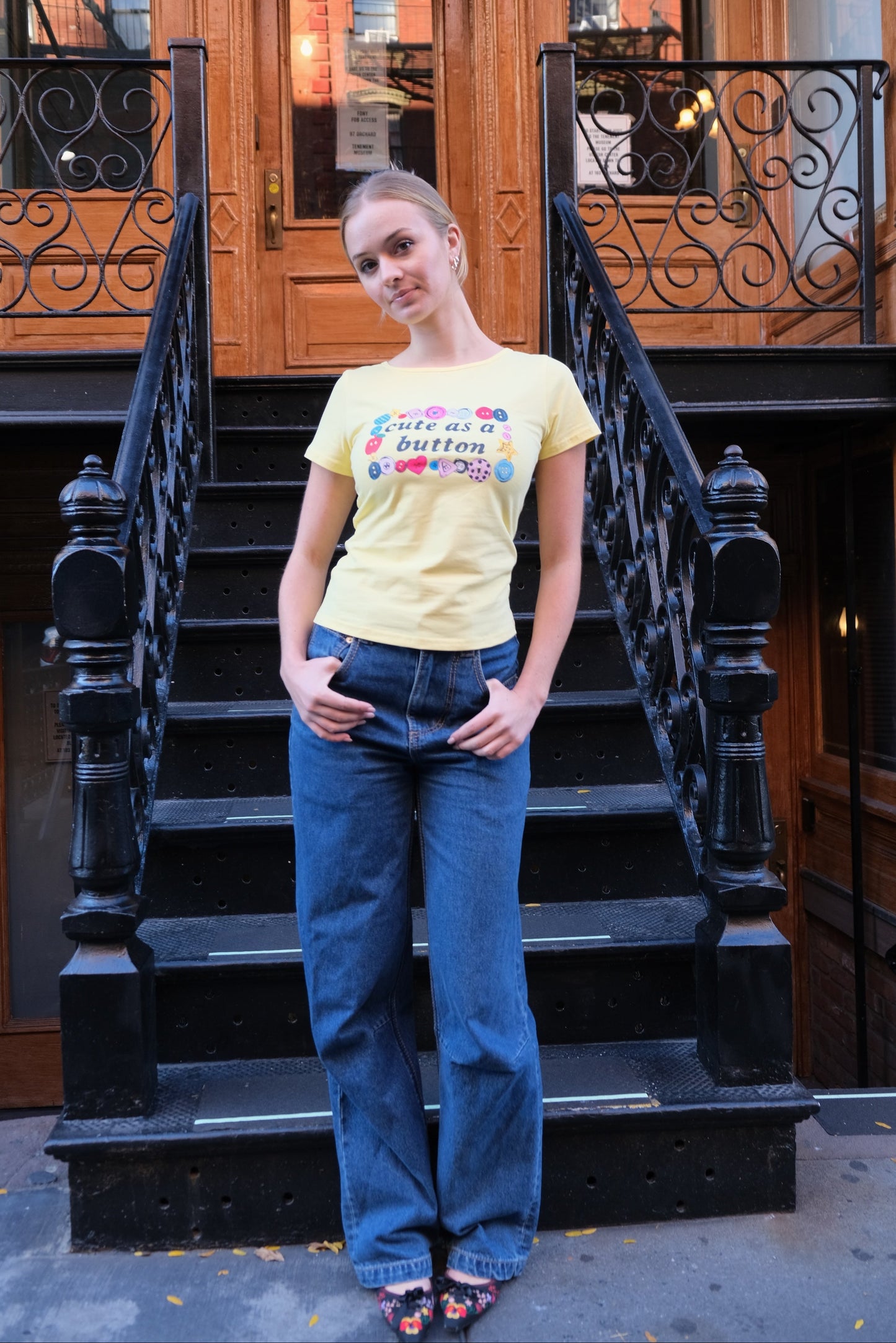 Cute As A Button Tee