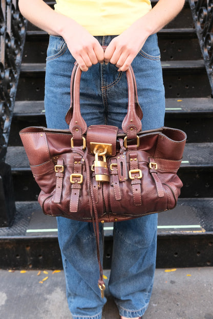 Chloé Brown Paddington Tote Bag