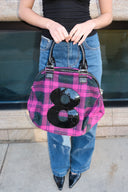 Muta Pink Black Tweed 8 Bag