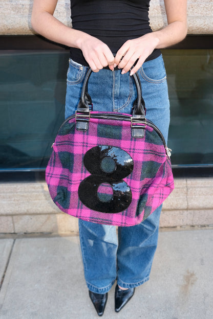 Muta Pink Black Tweed 8 Bag