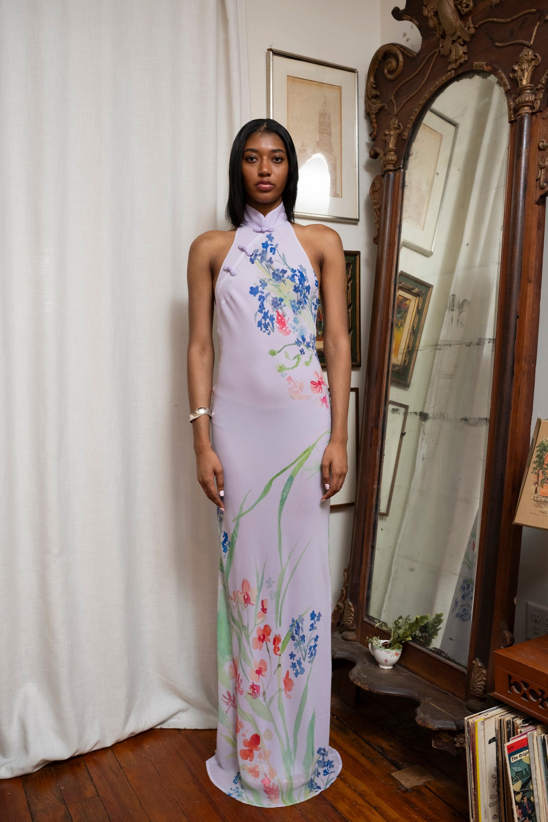 Sau Lee Gillian Dress in Lavender Multi - Rent from Hauteline Sau Lee Gillian Dress in Lavender Multi - Rent from Hauteline