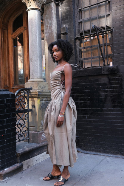 Grey Bubble Maxi Dress