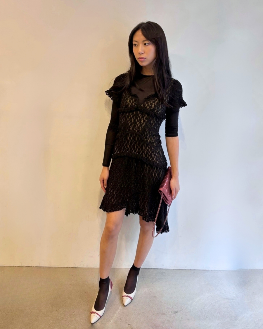 Stretch Lace Midi Dress seen on you