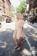 Pink Cream Stripe Cupcake Dress