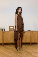 Violet Dress in Brown