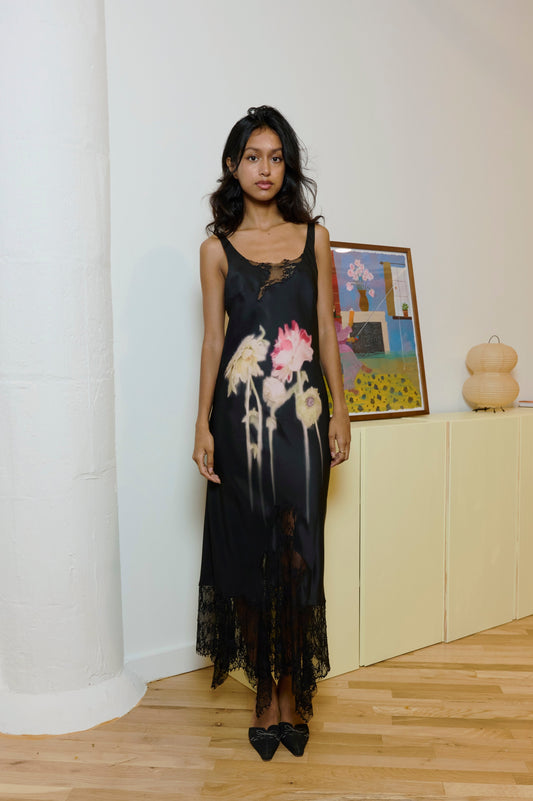 Flower Drip Anemone Dress