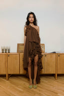 Violet Dress in Brown