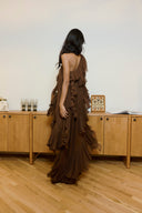 Violet Dress in Brown