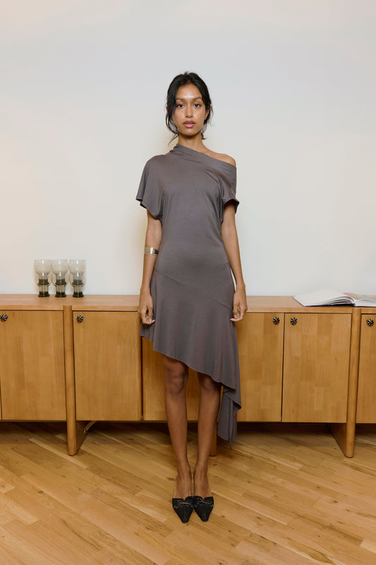 Plume Gray Dress
