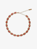 I Gave You My Heart Amber Gold Necklace
