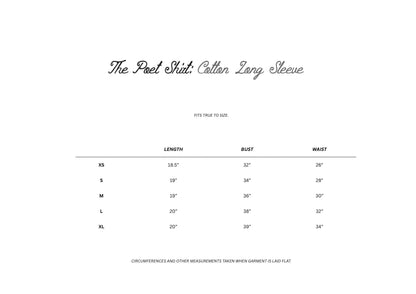 Long Sleeve Poet Shirt in Black