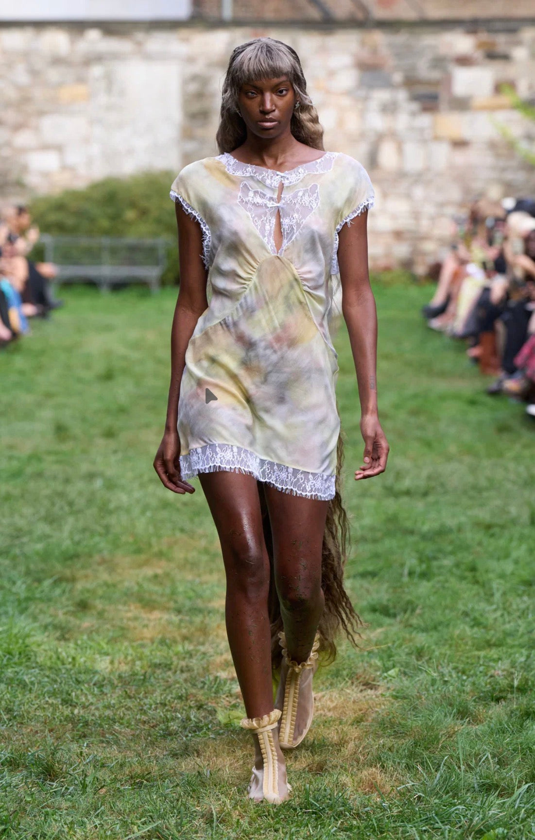 Collina Strada Chiffon Hyacinth Dress