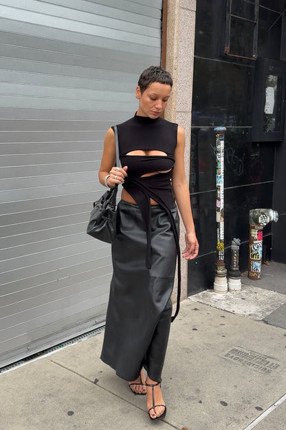 Cut Out Knit Top