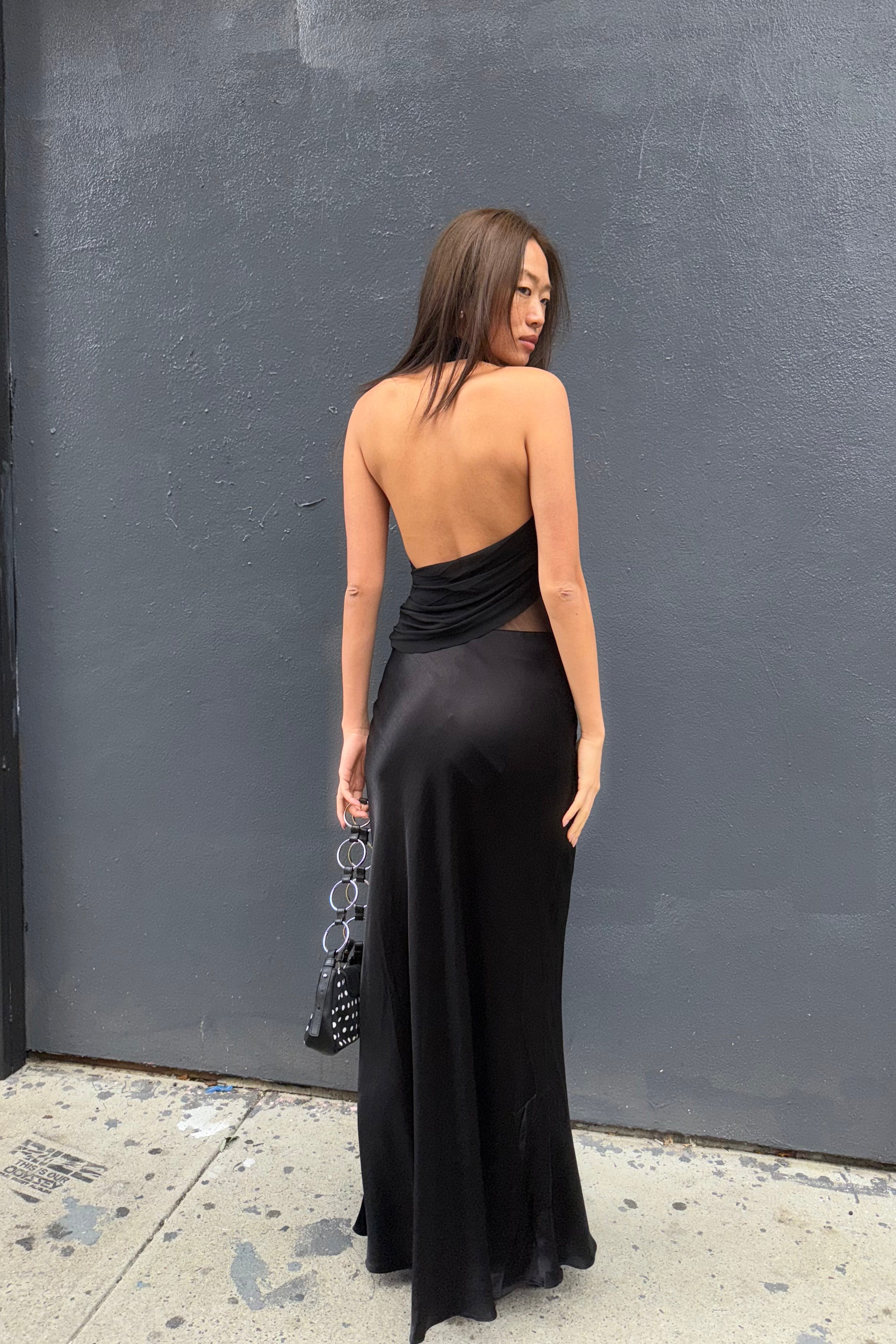 slim fit dress slacks Bec + Bridge Sonnie Asym Maxi Dress