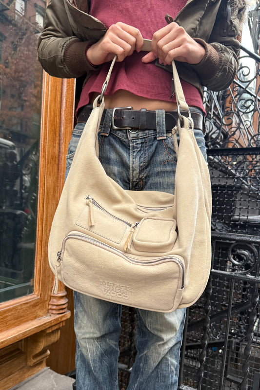 City Hobo NS Bag in Nude Nubuck (Final Sale)