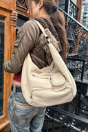 City Hobo NS Bag in Nude Nubuck (Final Sale)