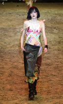 Floral Patchwork Silk Dress SS 2001