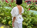 Off-White Bow Maxi Dress