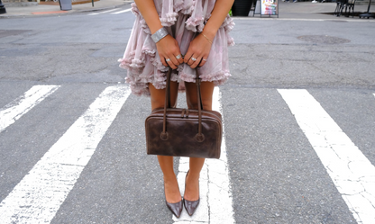 Soft Boston Bag in Washed Brown