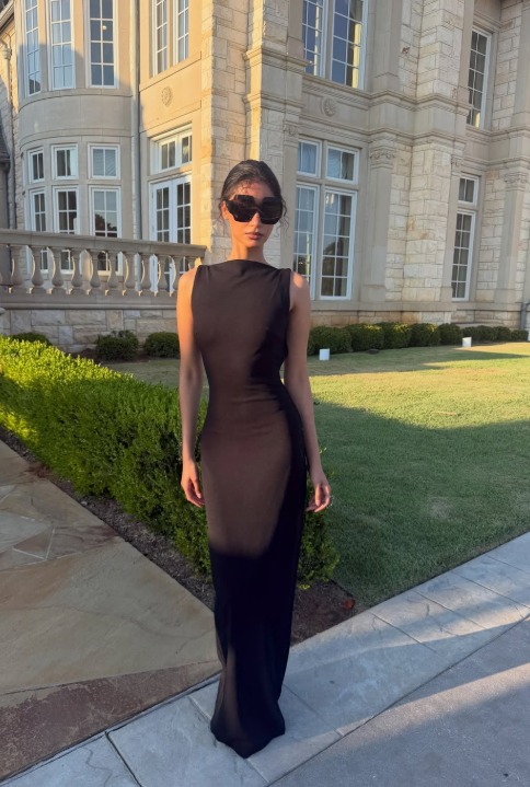 Verona Gown in Black seen on you