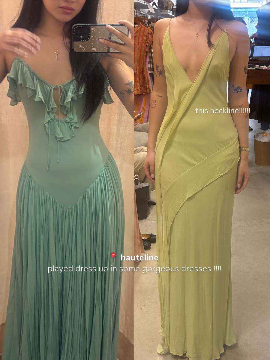 Sabrina Asym Maxi Dress seen on you