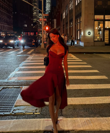 Clavicle Corset Midi Dress seen on you