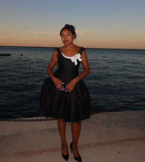 Bow Detail Pleated Pouf Dress seen on you