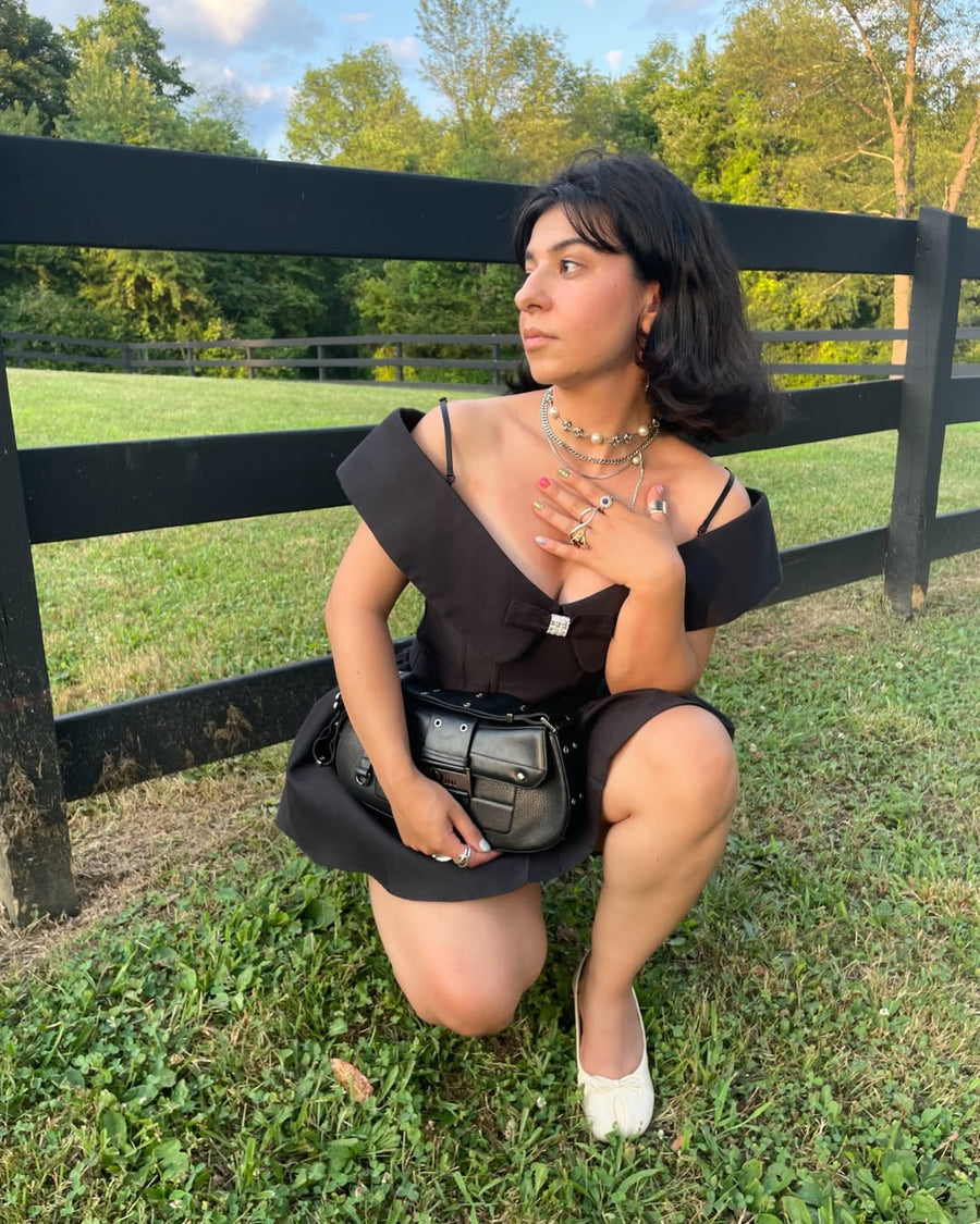 Off-Shoulder Mini Dress seen on you
