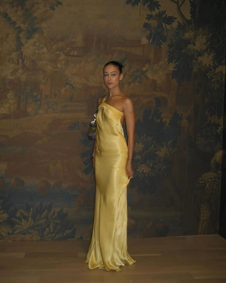 Arcina Ori Monique Dress in Yellow - Rent from Hauteline Arcina Ori Monique Dress in Yellow - Rent from Hauteline