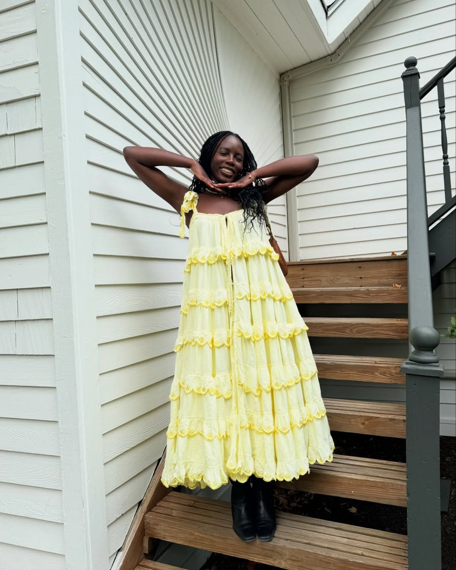 Scallop Frill Iva Biigdress seen on you