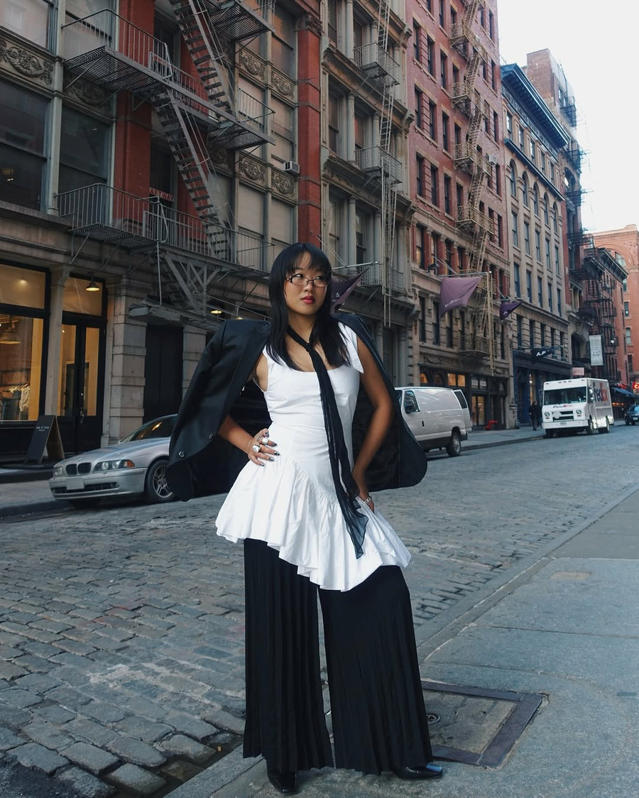 Doria Mini Dress in White seen on you
