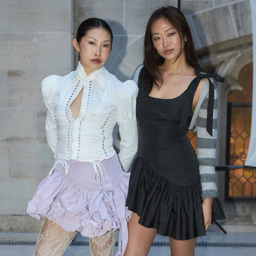Doria Mini Dress in Black seen on you