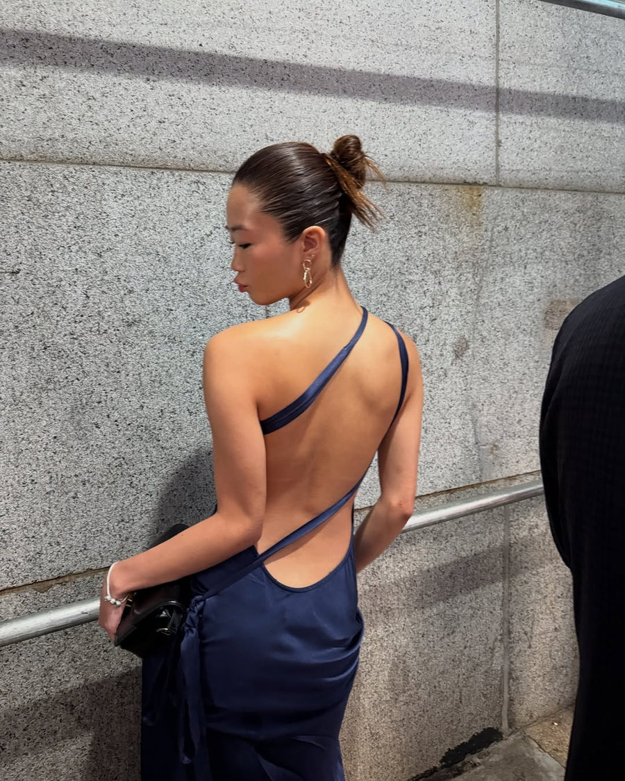Monique Dress Navy seen on you