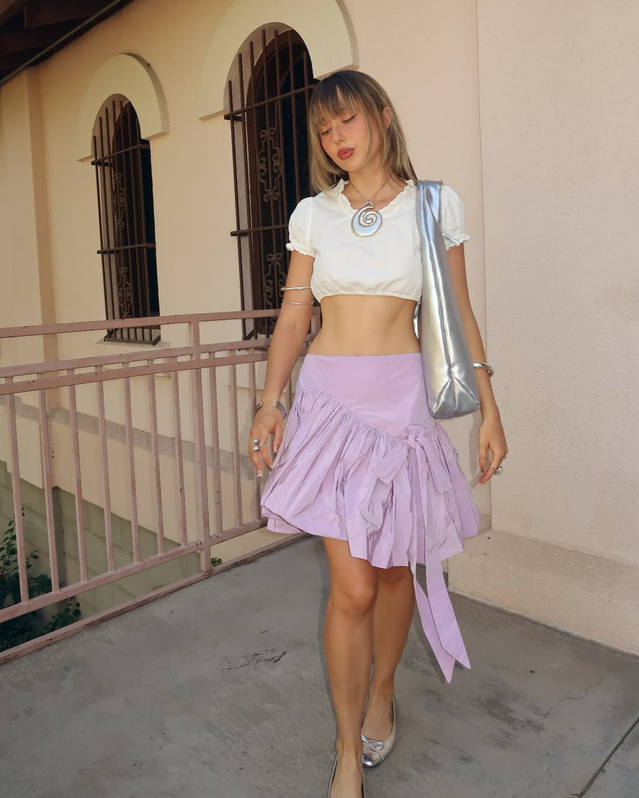 Shaye Skirt in Lilac seen on you