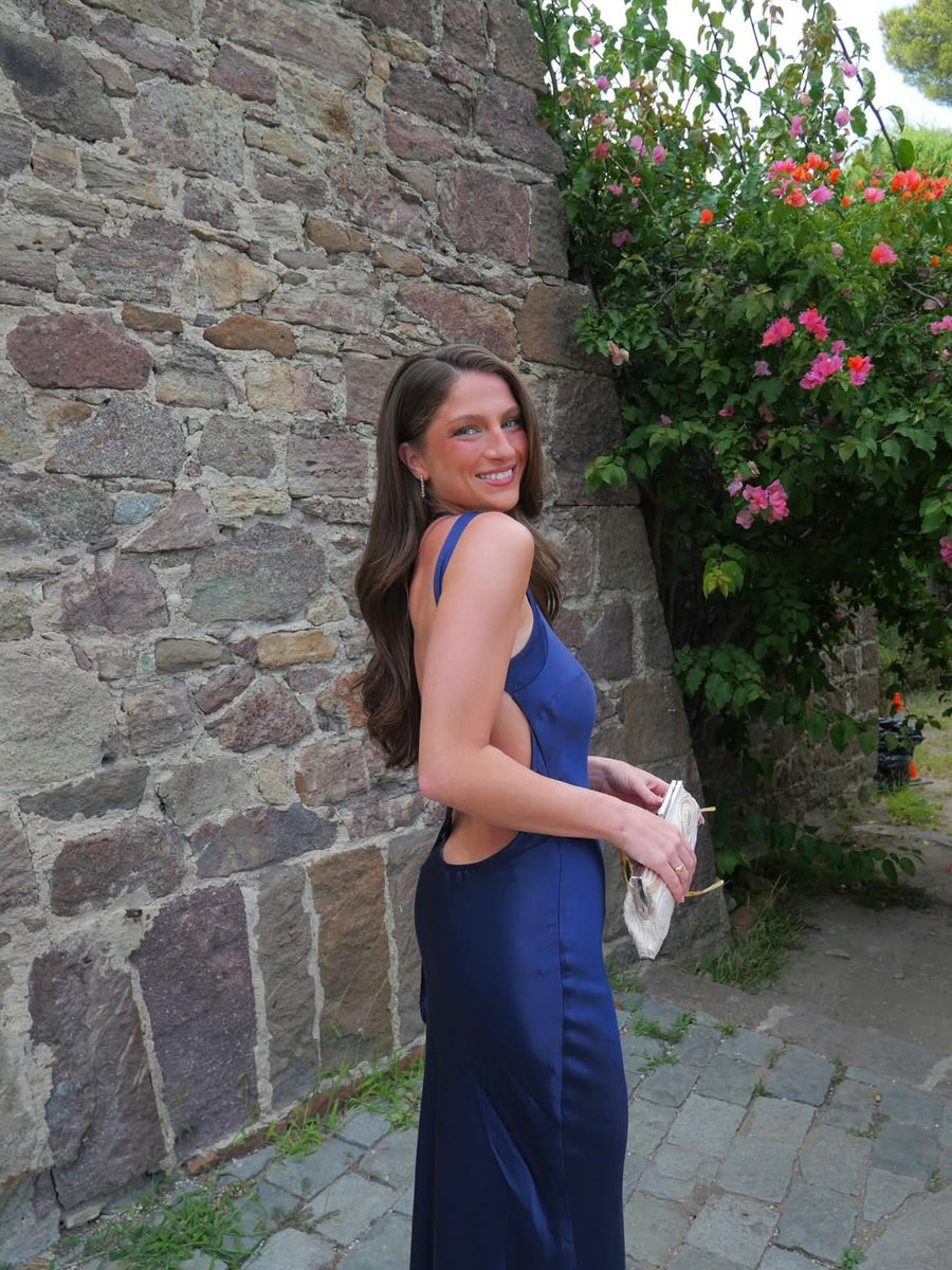 Monique Dress Navy seen on you