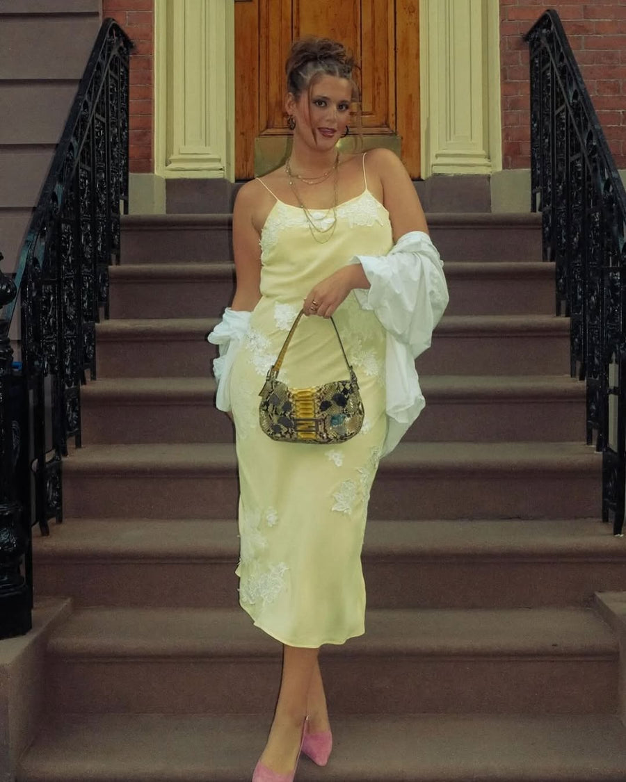 Eloise Dress in Yellow seen on you