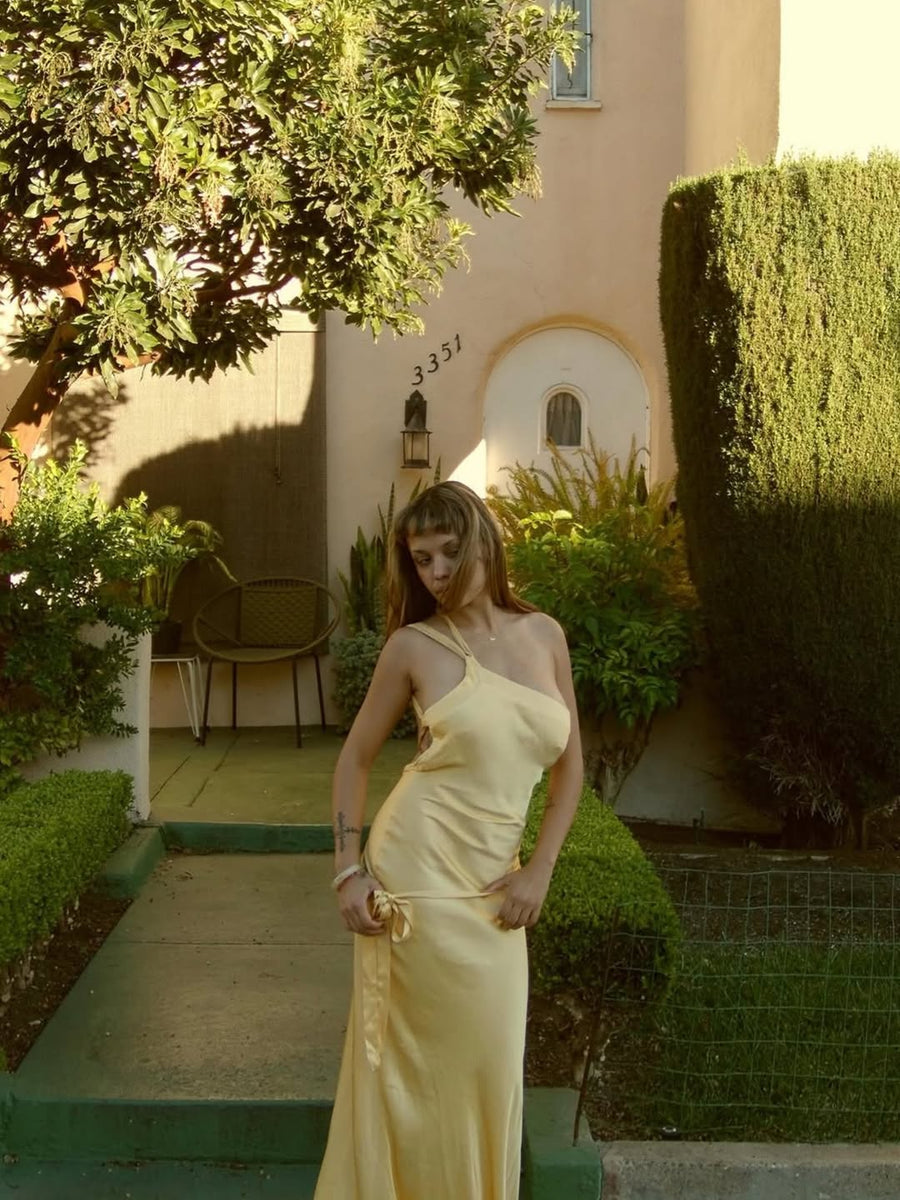 Arcina Ori Monique Dress in Yellow - Rent from Hauteline Arcina Ori Monique Dress in Yellow - Rent from Hauteline