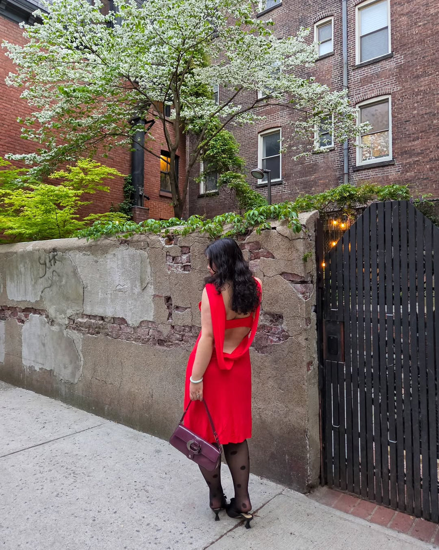 Sabrina Dress in Red seen on you